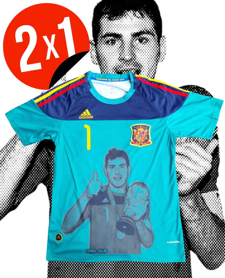 JERSEY RETRO SELECCIÓN ESPAÑA 2010 X CASILLAS