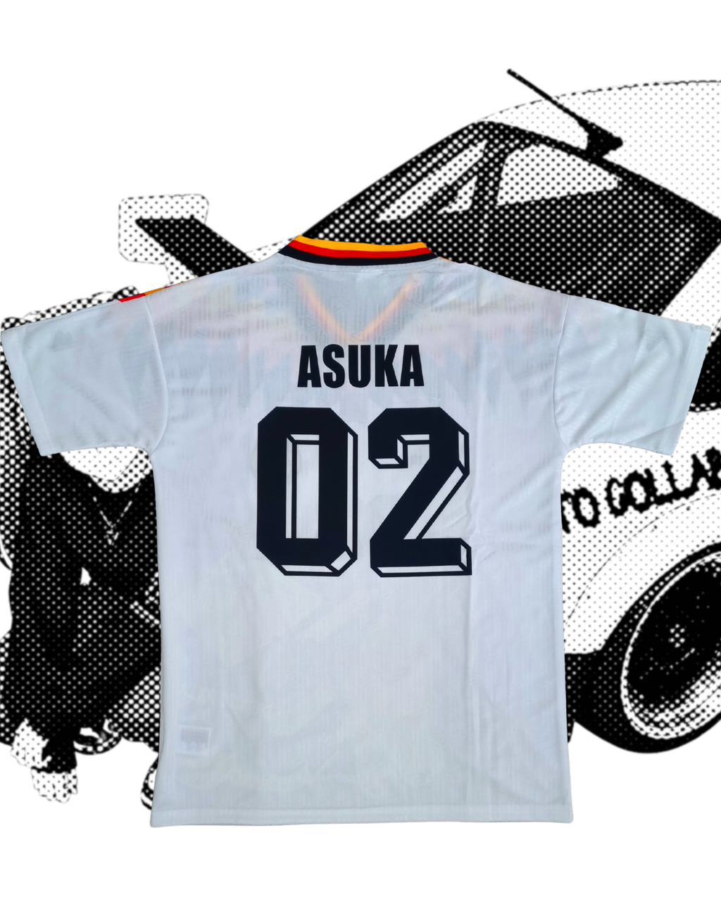 JERSEY RETRO SELECCION DE ALEMANIA 1994 X EVANGELION ASUKA
