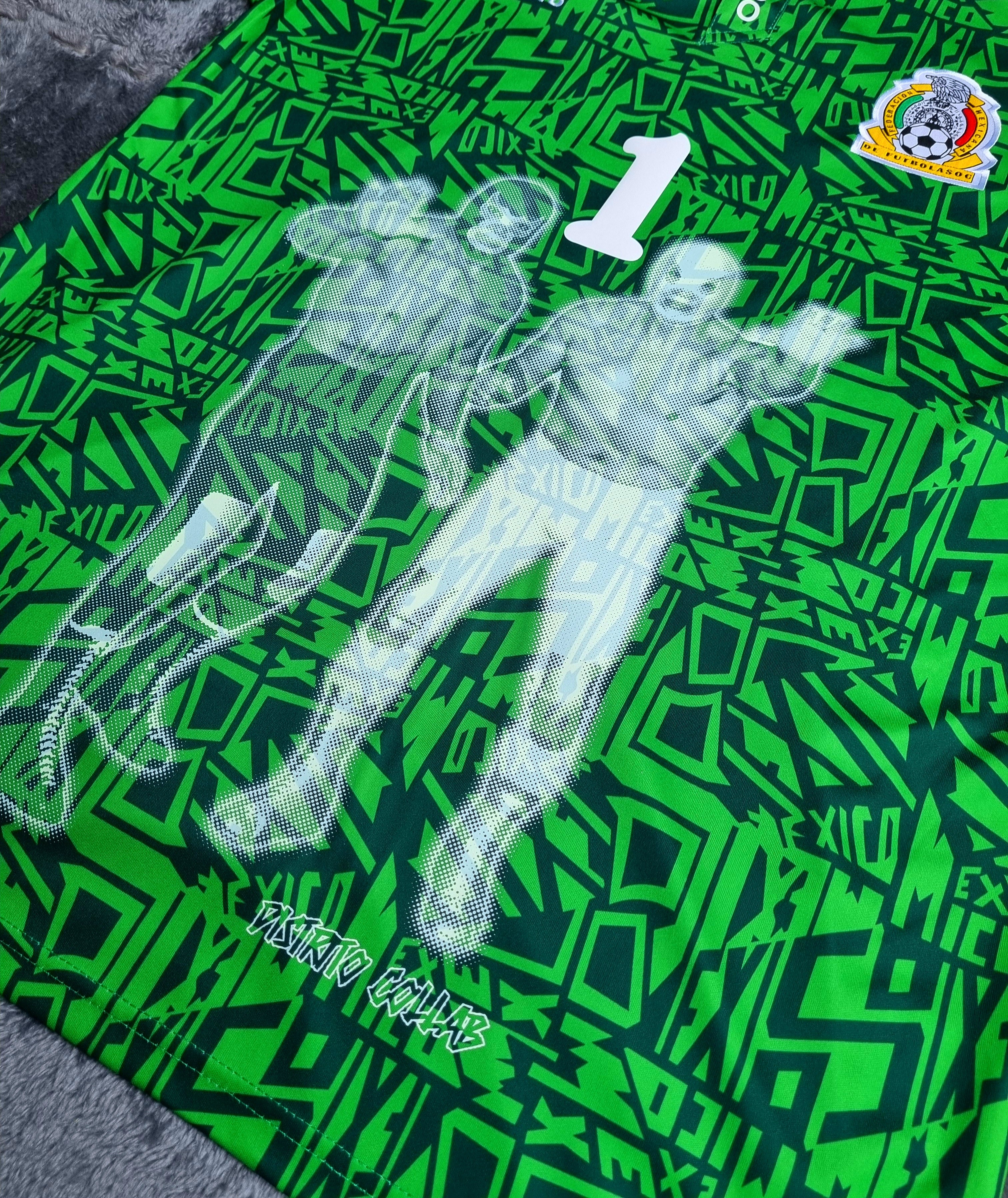 JERSEY RETRO SELECCIÓN MEXICANA 94 X EL SANTO Y BLUE DEMON