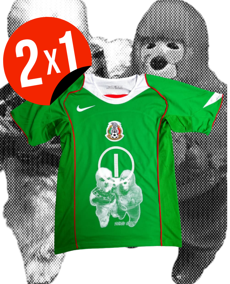 JERSEY RETRO SELECCIÓN MEXICANA 2005 X KEMONITO & ALUSHE