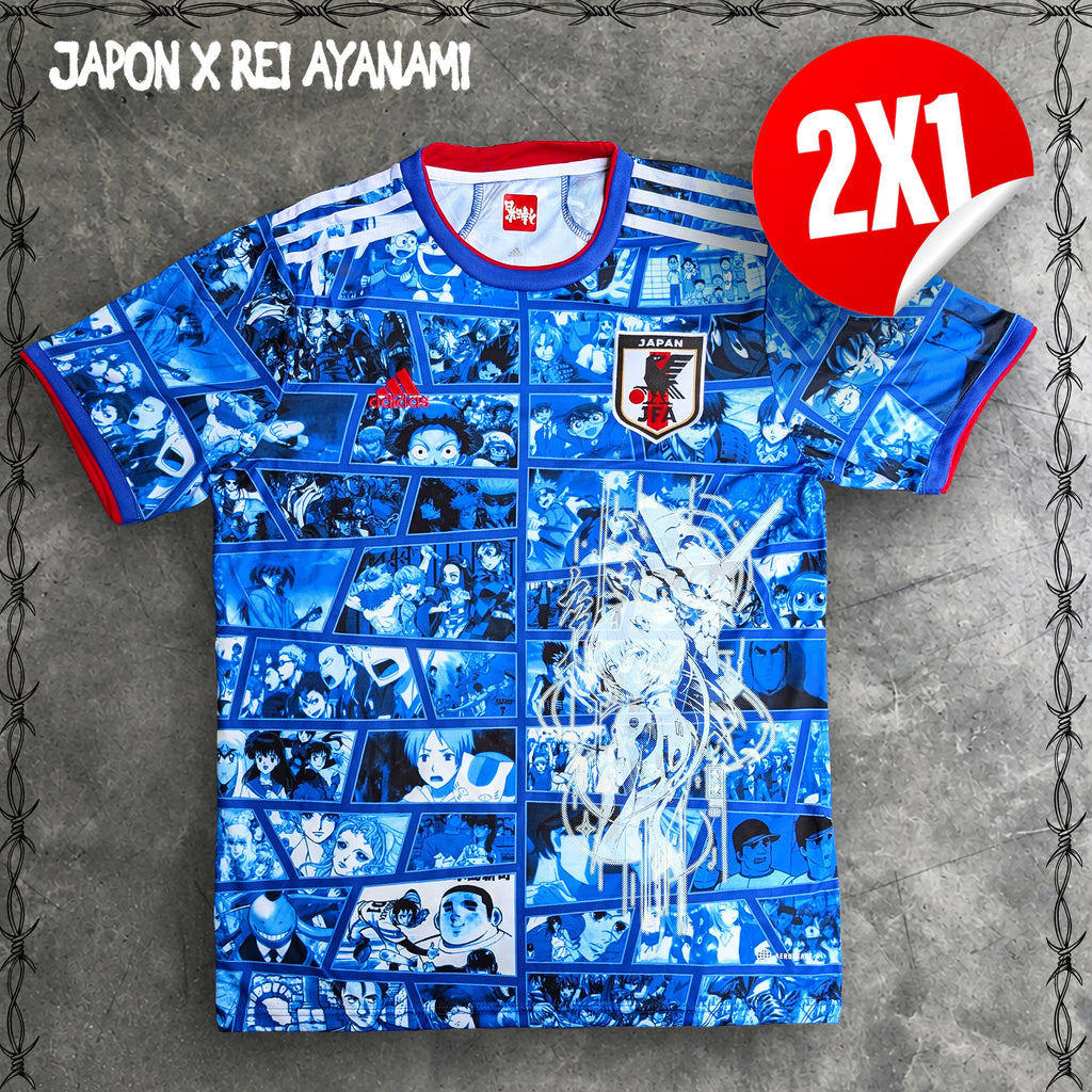 JERSEY RETRO SELECCIÓN DE JAPÓN ANIME X REI AYANAMI