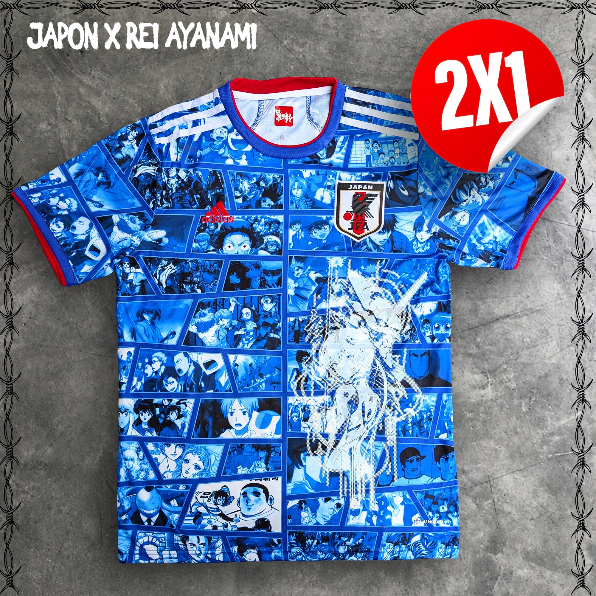 JERSEY RETRO SELECCIÓN DE JAPÓN ANIME X REI AYANAMI