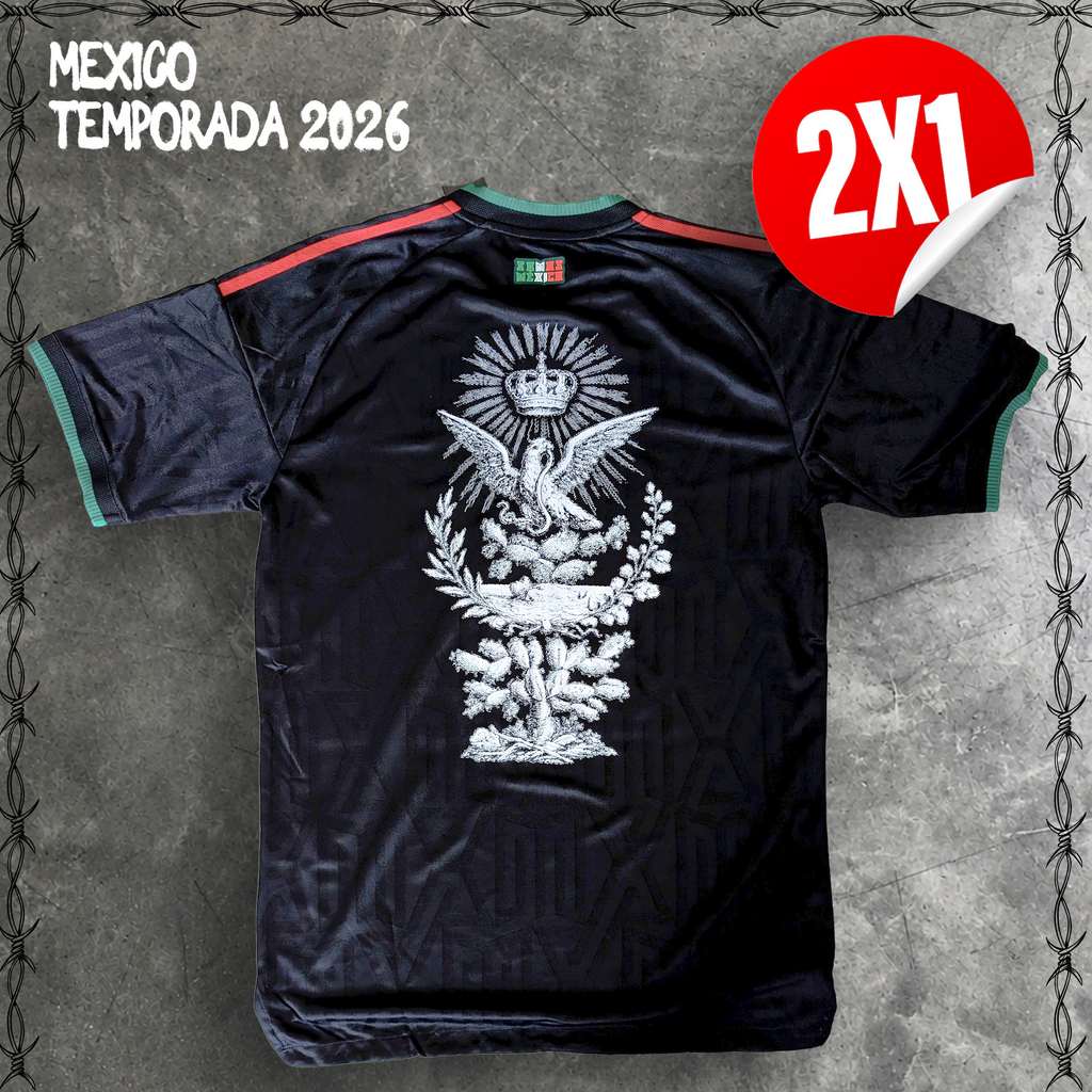 JERSEY SELECCIÓN MEXICANA  INTERVENIDO NEGRO