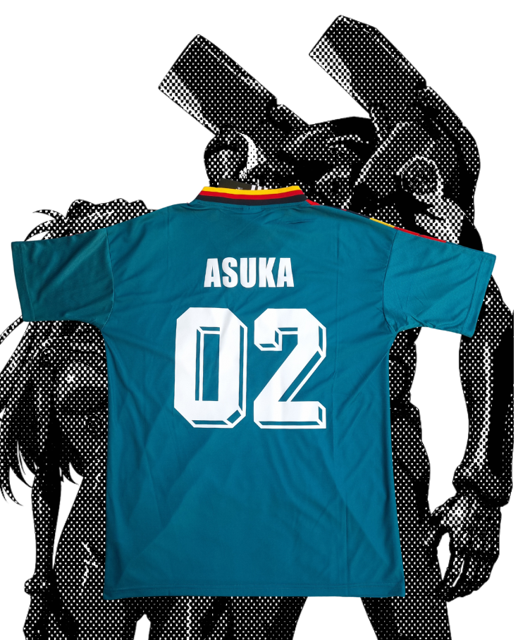 JERSEY RETRO SELECCION DE ALEMANIA 1994 X EVANGELION ASUKA EVANGELION