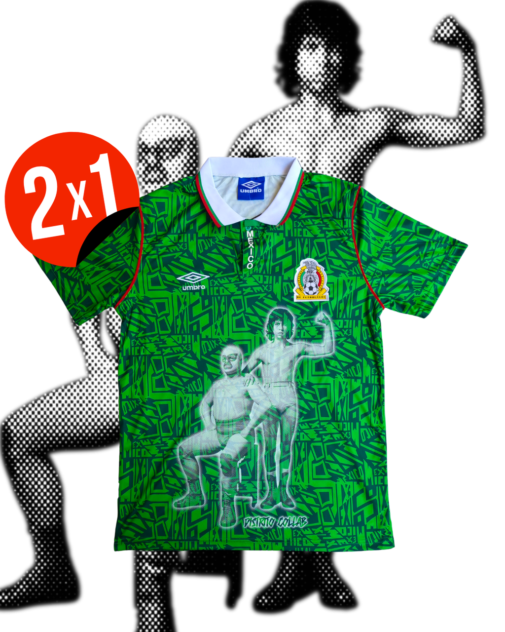 JERSEY RETRO SELECCIÓN MEXICANA 94 X NACHO LIBRE