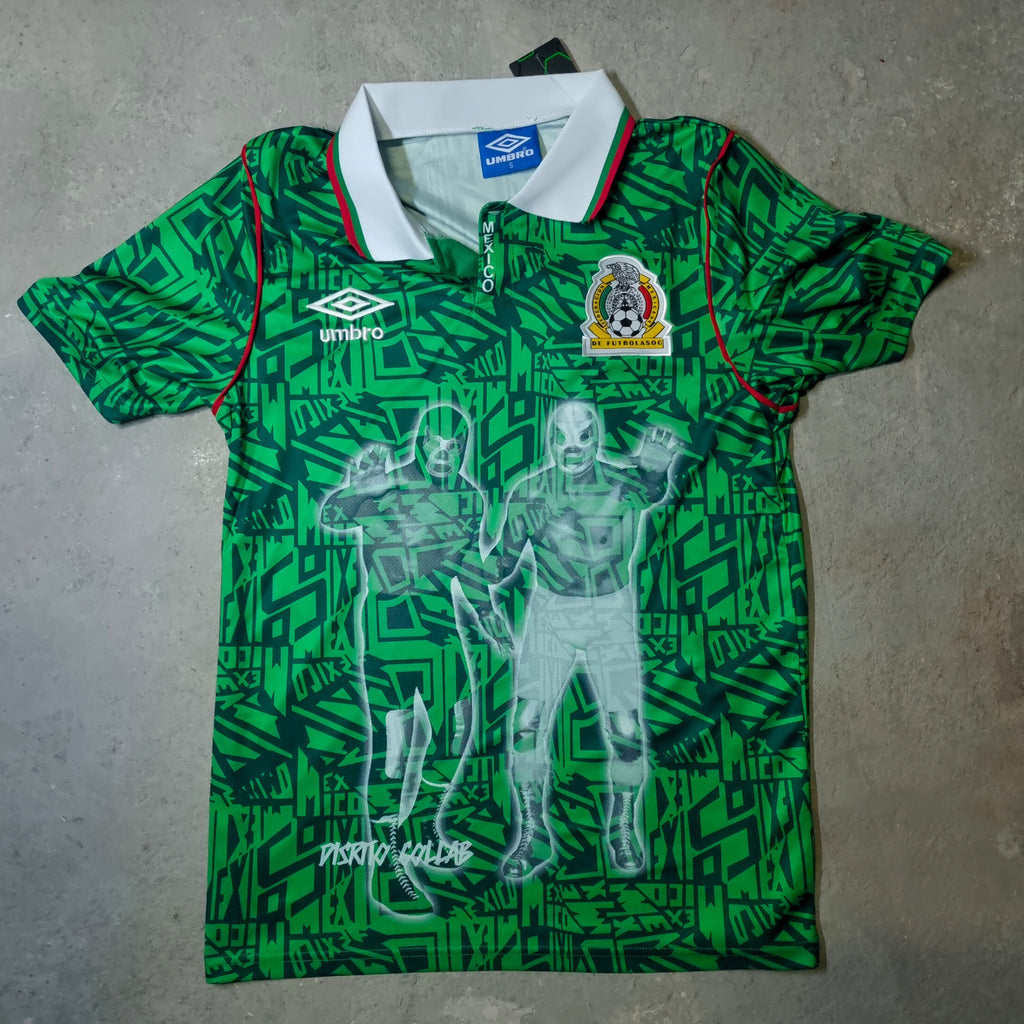 JERSEY RETRO SELECCIÓN MÉXICO 1994 X BLUE DEMON Y EL SANTO