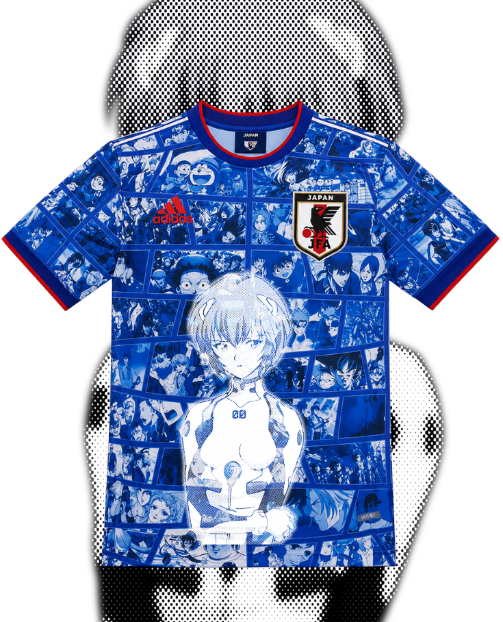 JERSEY RETRO SELECCIÓN DE JAPÓN ANIME X REI AYANAMI EVANGELION