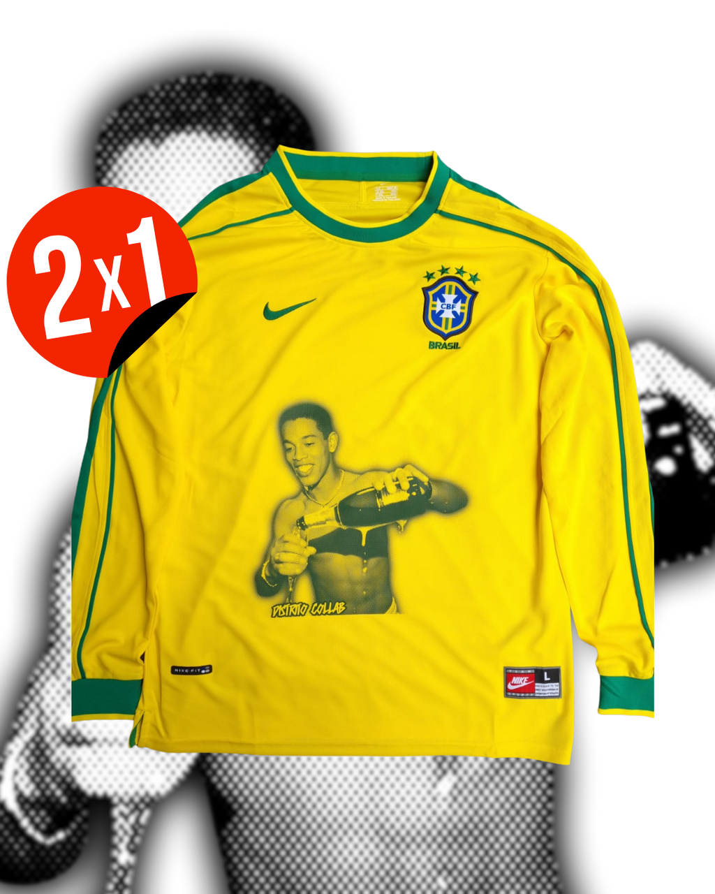 JERSEY RETRO SELECCIÓN BRASIL 98 X RONALDIHNO