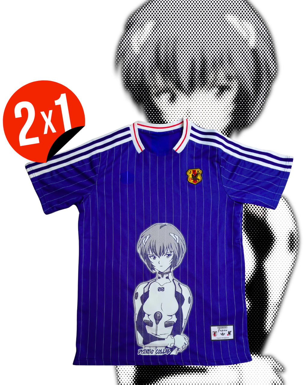 JERSEY RETRO SELECCIÓN DE JAPÓN 94 X EVA-01 / REI AYANAMI 🇯🇵