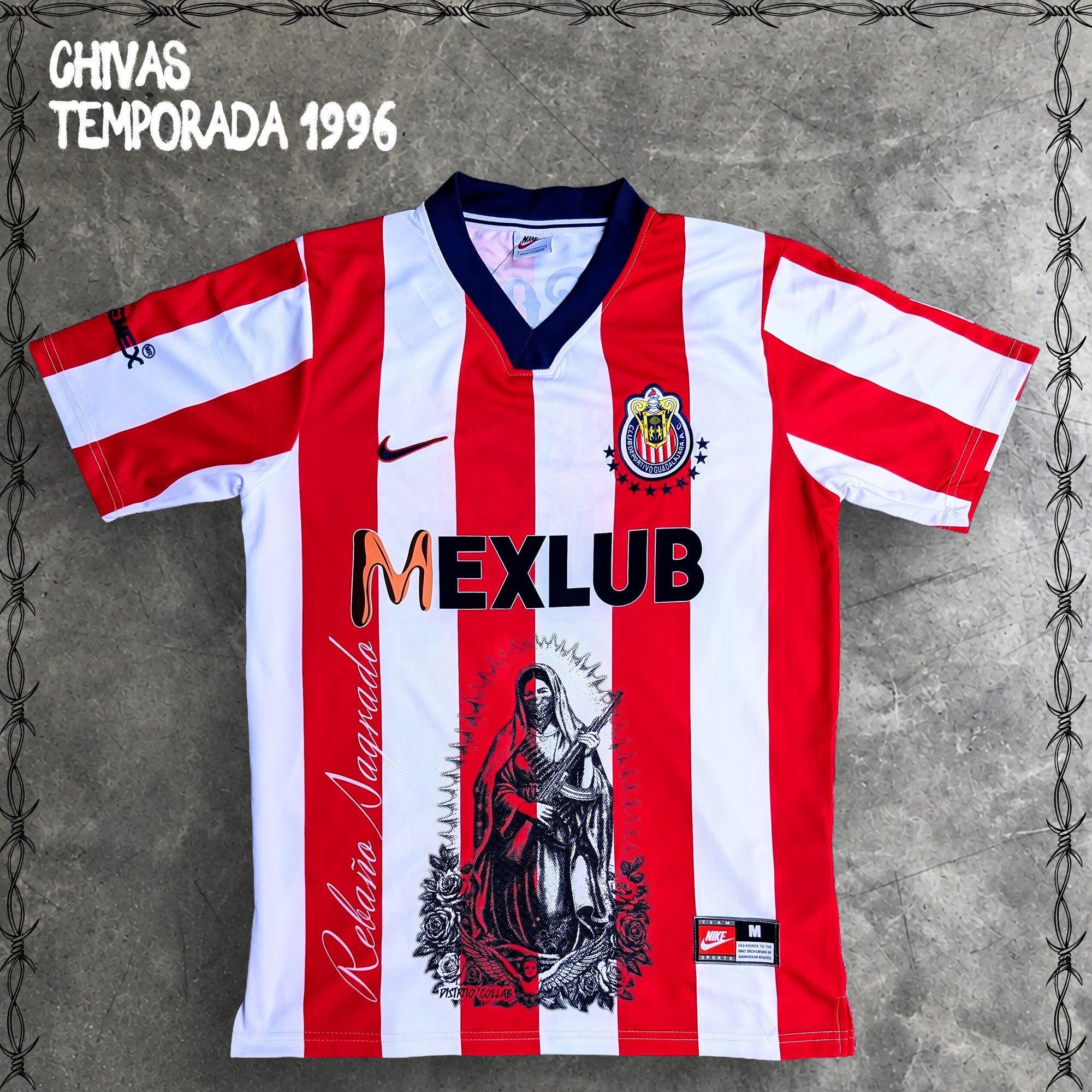 JERSEY RETRO CHIVAS 1996 X VIRGEN