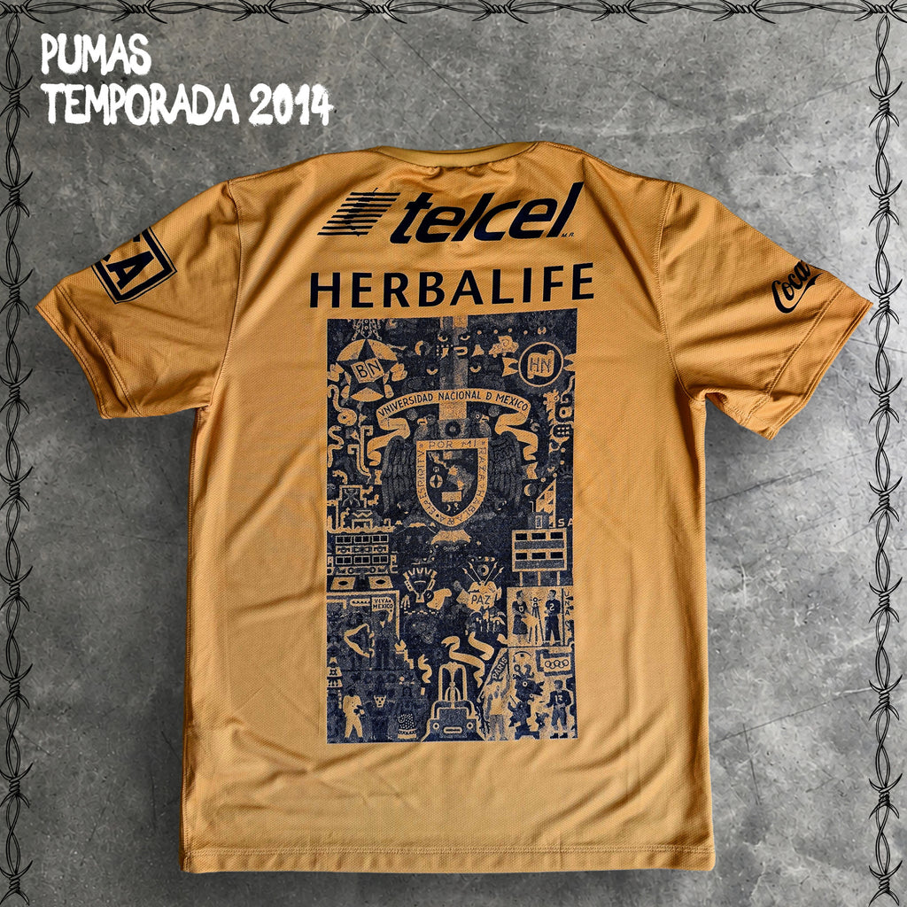 JERSEY RETRO UNAM PUMAS ORIGINAL X MURAL JUAN O’GORMAN
