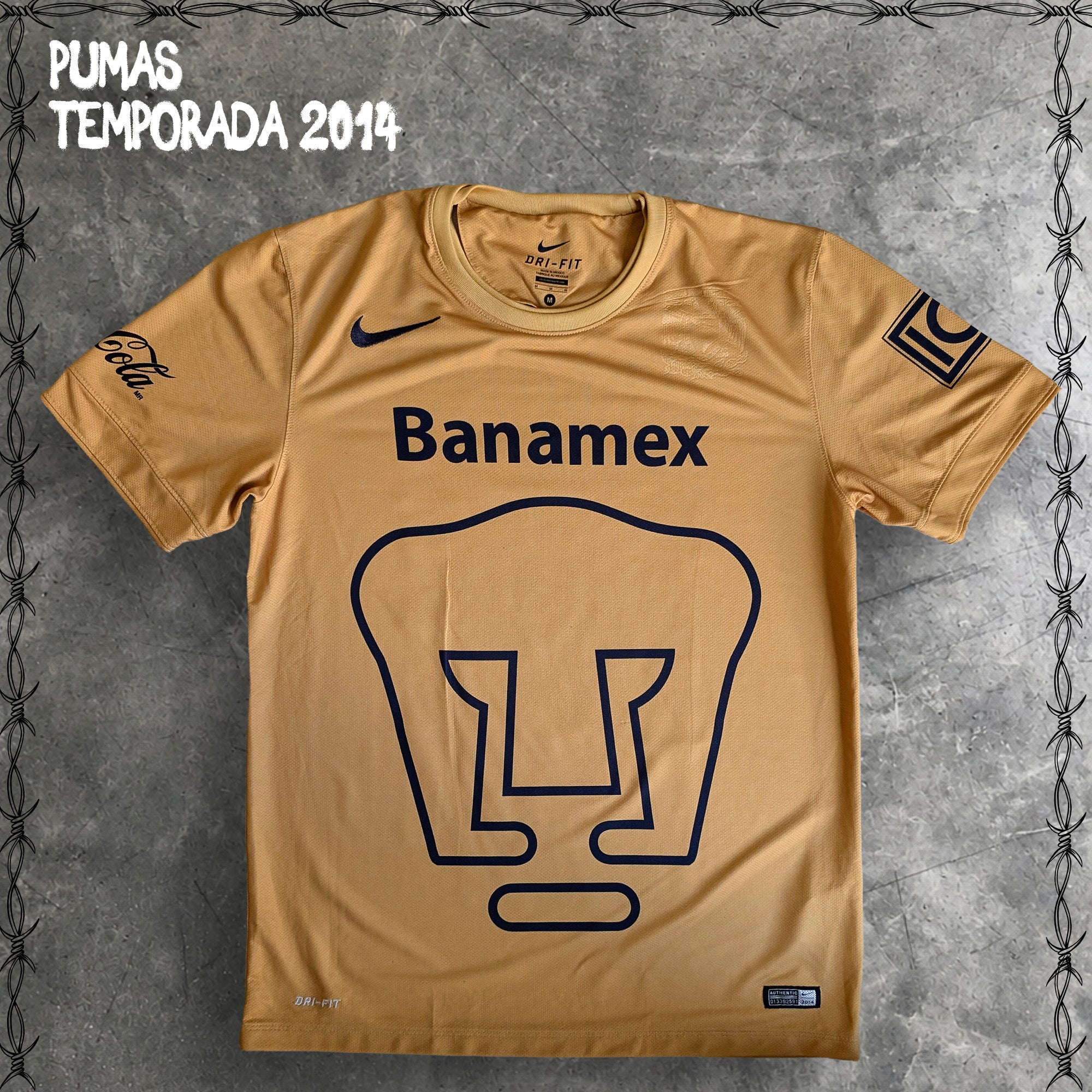 JERSEY RETRO UNAM PUMAS ORIGINAL X MURAL JUAN O’GORMAN