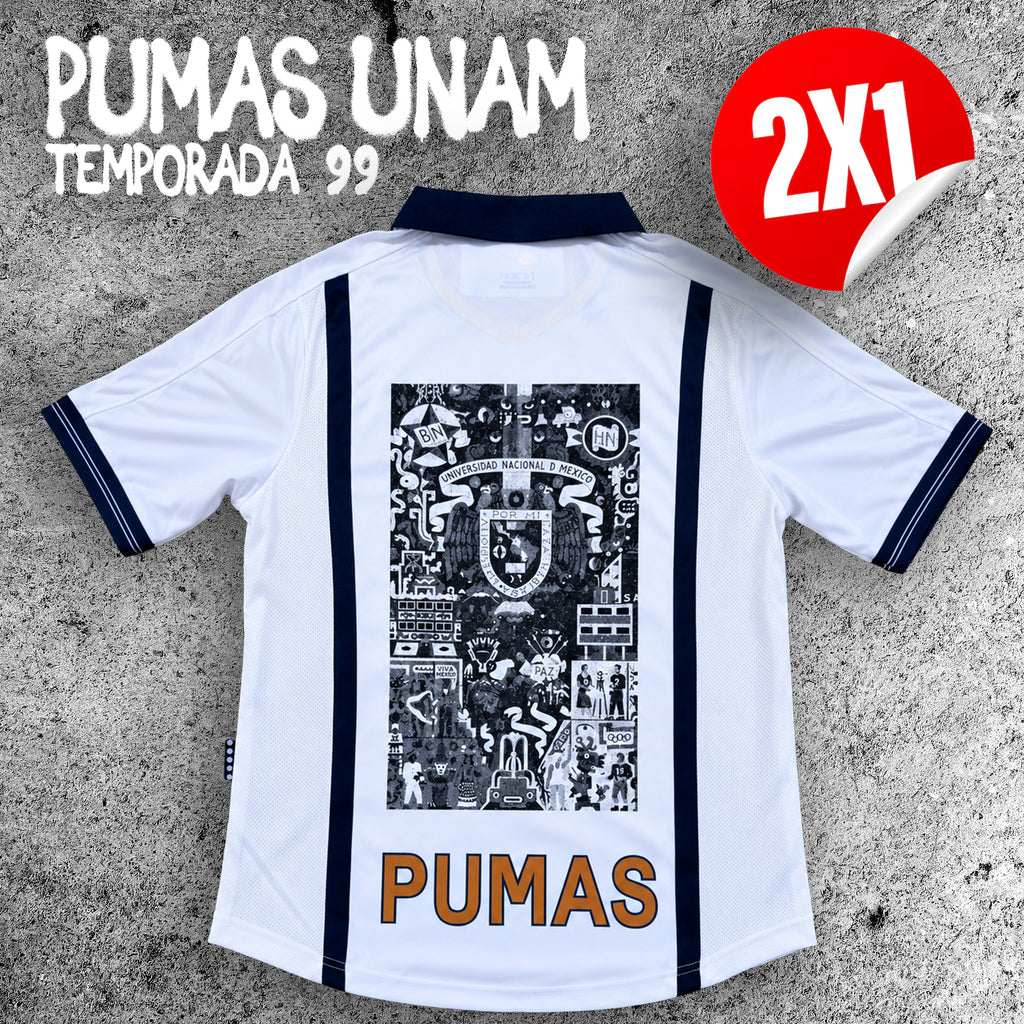 JERSEY RETRO PUMAS UNAM X MURAL JUAN O'GORMAN