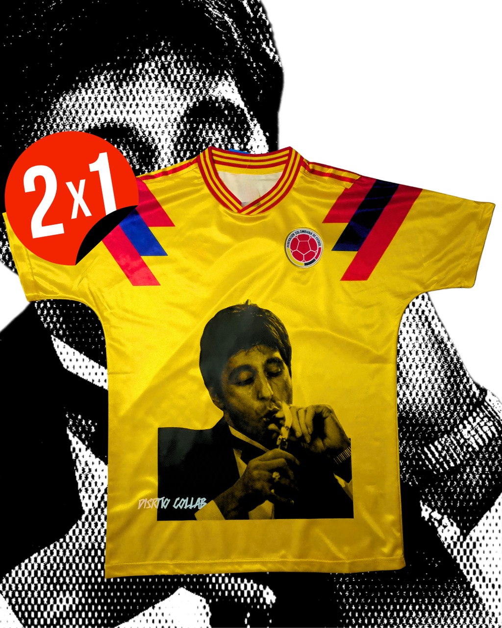JERSEY RETRO SELECCIÓN COLOMBIA 1990 X TONY MONTANA