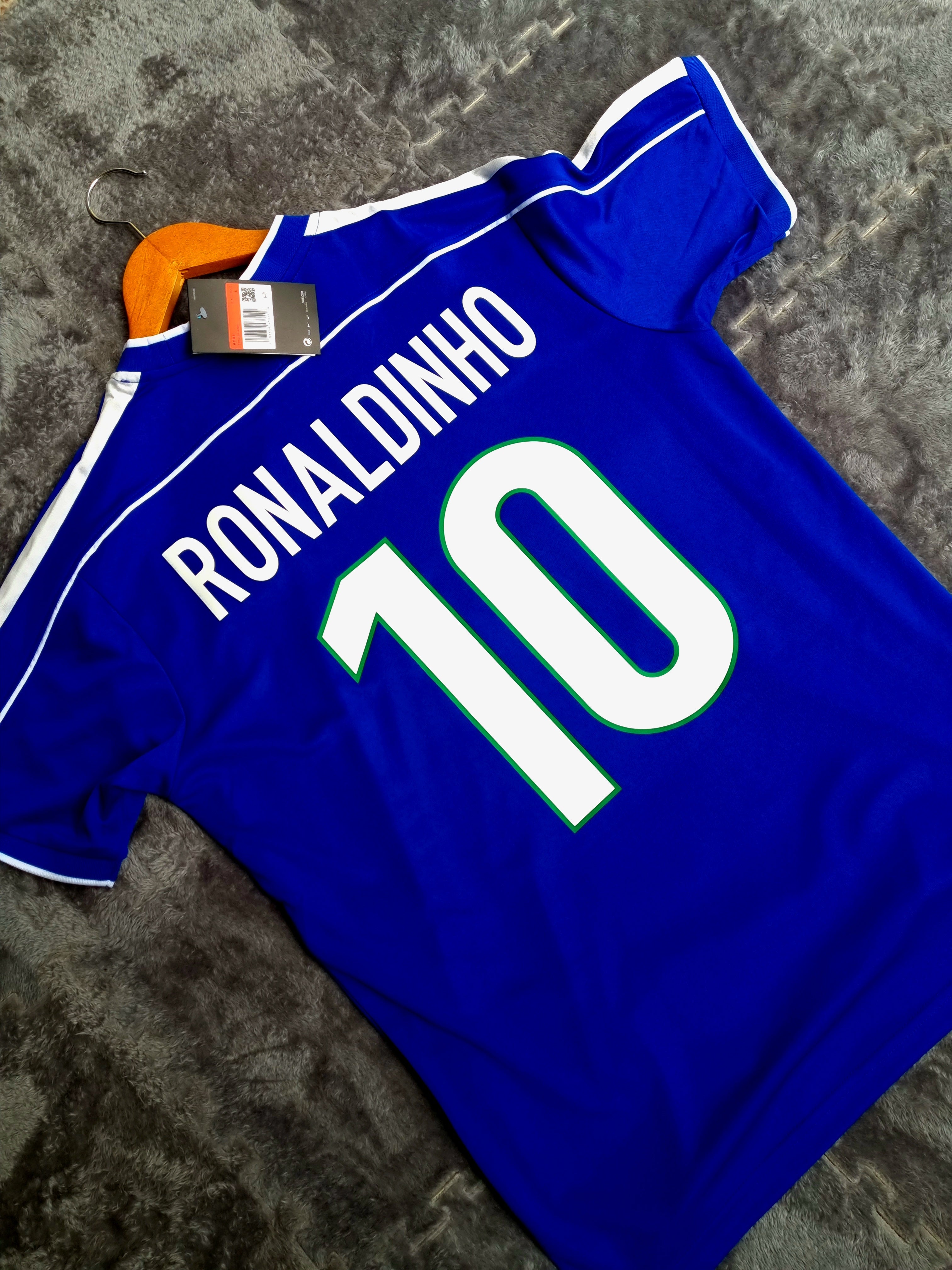 JERSEY RETRO SELECCIÓN DE BRASIL VISITANTE 98 X RONALDIHNO