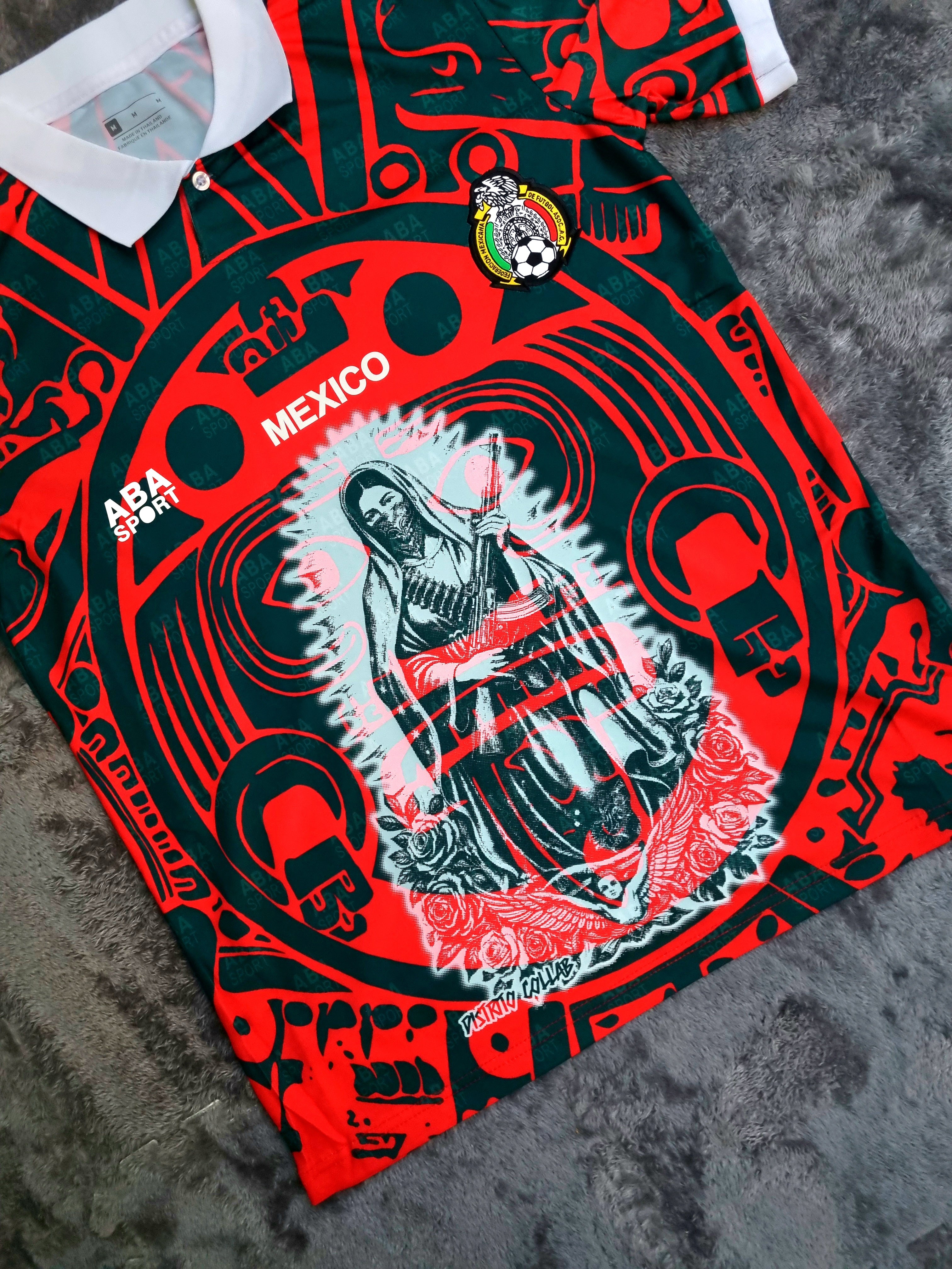 JERSEY RETRO SELECCIÓN MEXICANA 98 X VIRGEN MARÍA
