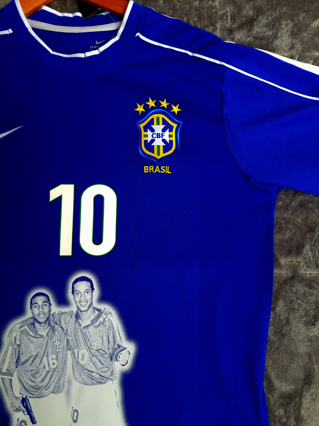 JERSEY RETRO SELECCIÓN DE BRASIL VISITANTE 98 X RONALDIHNO