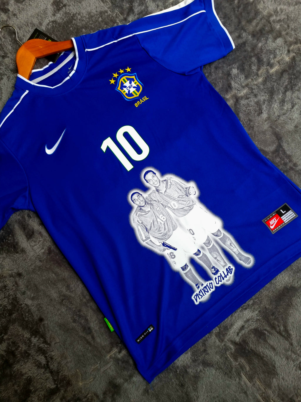 JERSEY RETRO SELECCIÓN DE BRASIL VISITANTE 98 X RONALDIHNO