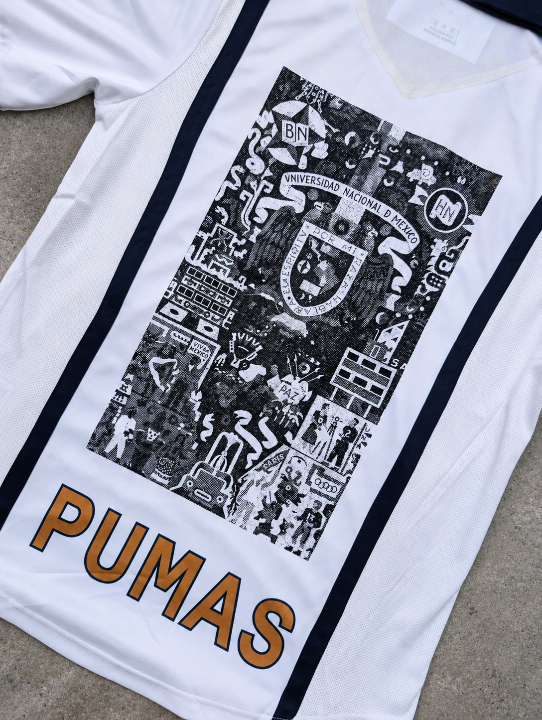 JERSEY RETRO PUMAS UNAM X MURAL JUAN O'GORMAN