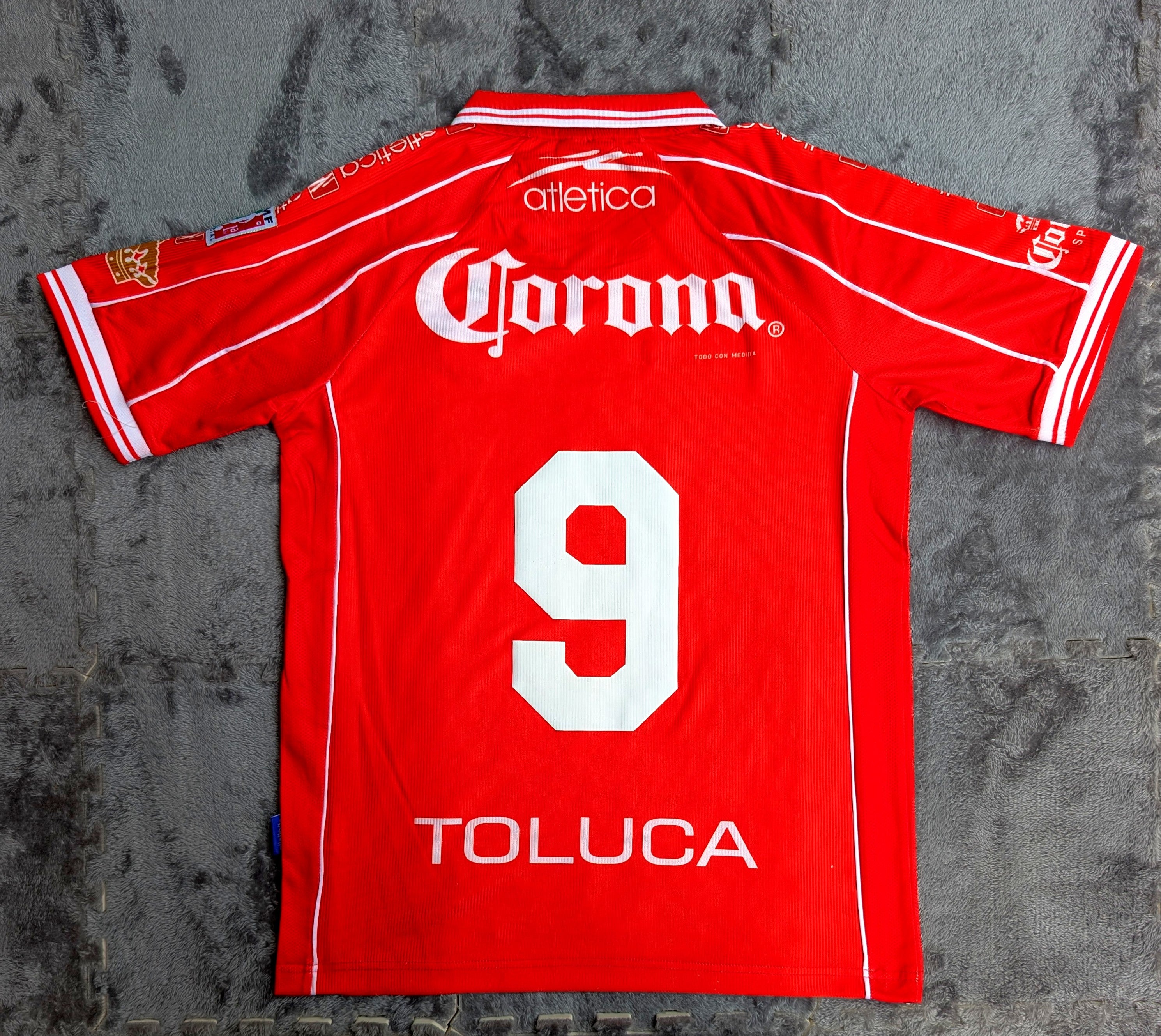 JERSEY RETRO TOLUCA 1999 X ALEXIS VEGA