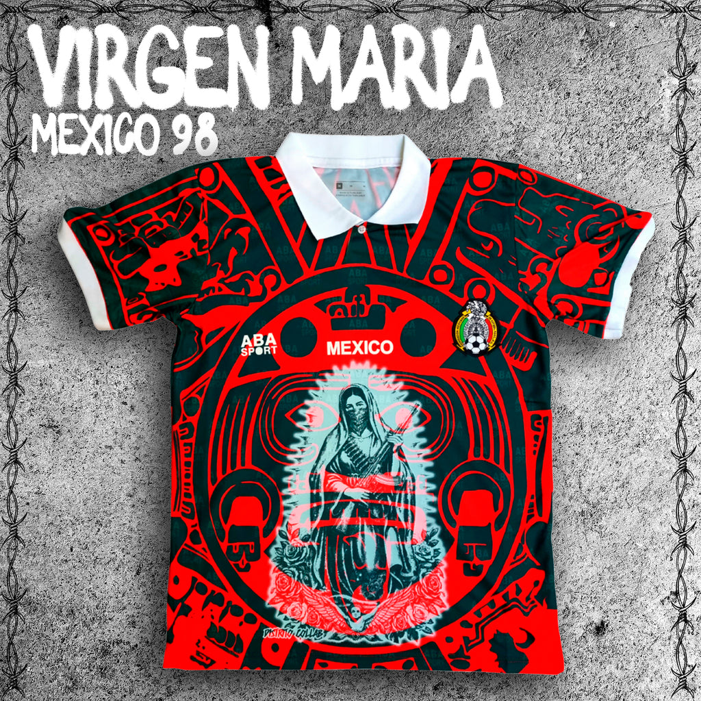 JERSEY RETRO SELECCIÓN MEXICANA 98 X VIRGEN MARÍA